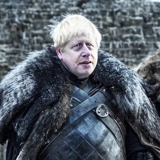 Prompt: boris johnson in game of thrones