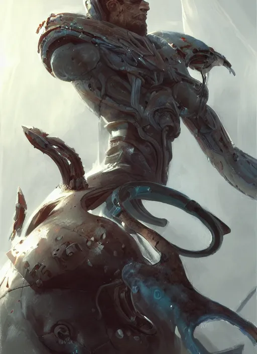 Prompt: damiano david sitting on a small icicle, elegant, realistic, digital painting, concept art, smooth, sharp focus, illustration, from starcraft by ruan jia and mandy jurgens and artgerm and william - adolphe bouguerea