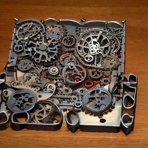 Image similar to an elaborate mechanical puzzle