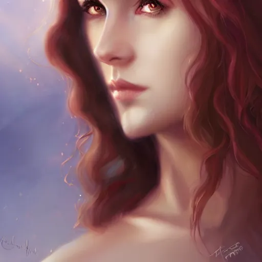 Image similar to a portrait of a character in a scenic environment by charlie bowater