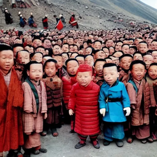 Image similar to where's wally, tintin in tibet