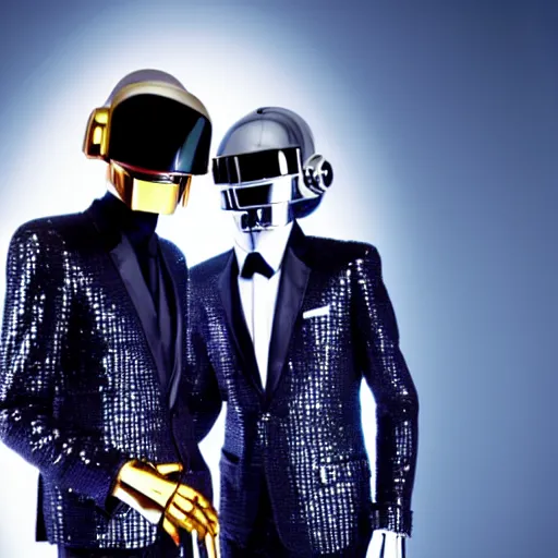 Prompt: Daft Punk in cape