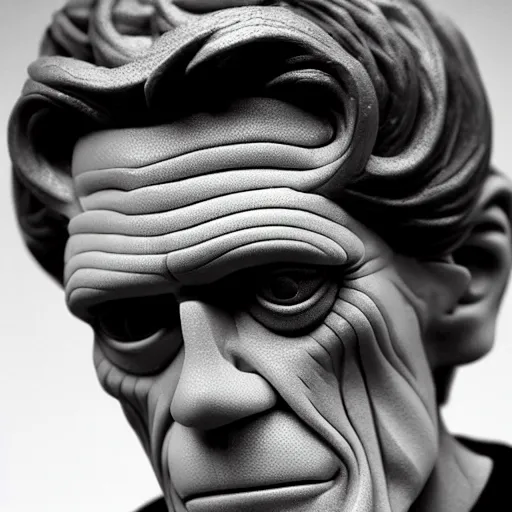 Prompt: foam made of willem dafoe : intricate, elegant, highly detailed, centered, smooth, sharp focus,