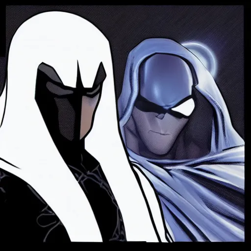 Prompt: Marvel Comics Moon Knight profile picture, ps5, detailed, very detailed