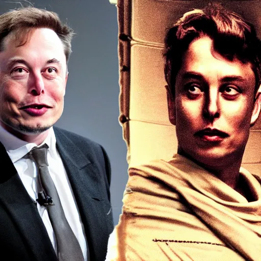 Image similar to Elon Musk as Emperor Shaddam IV, in Dune