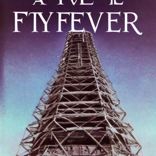 Image similar to a tower on the edge of forever, fantasy