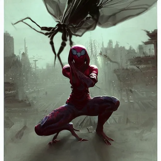 Prompt: evil spiderwoman capturing children that are bugs, 8 k octane beautifully detailed render, post - processing, extremely hyper - detailed, intricate, epic composition, cinematic lighting, masterpiece, trending on artstation, masterpiece, stunning art by anders zorn, wonderful masterpiece by greg rutkowski, beautiful cinematic,