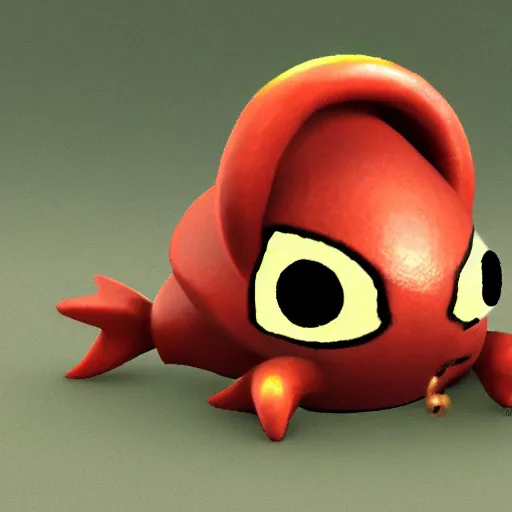 Image similar to octorok from the legend of zelda video game, realistic,