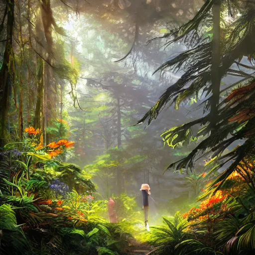 Image similar to life in the forest, vivid colors, realistic photo, environmental lighting, award - winning masterpiece photograph, cinematic view, studio ghibli, artgerm, high detail