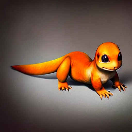 Prompt: real life charmander, realistic, animal photography, photoshop image manipulation, unstylized