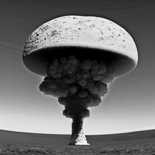 Image similar to nuclear mushroom cloud on mars