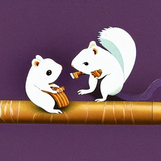 Image similar to squirrels smoking cigars by chiho aoshima