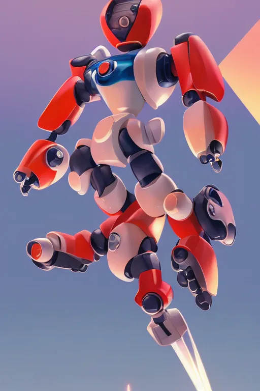 Image similar to metabots medabots medarotto medarot robot minimalist comics, behance hd by jesper ejsing, by rhads, makoto shinkai and lois van baarle, ilya kuvshinov, rossdraws global illumination ray tracing hdr radiating a glowing aura