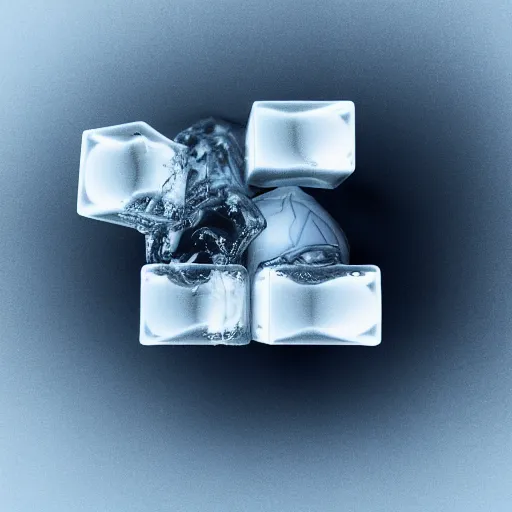 Prompt: the word hot made of ice cubes, 3 d maya render, octane render, cgsociety