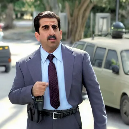 Prompt: Kurdish Michael Scott, still from The Office (US), ultra hd