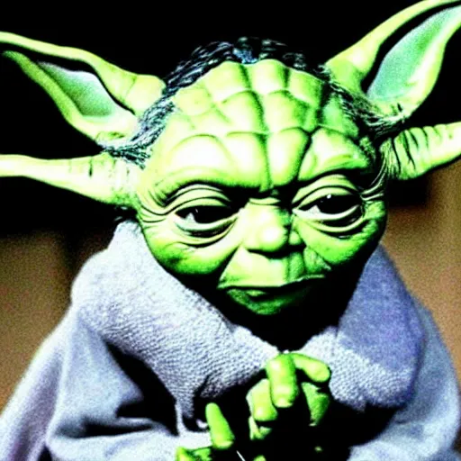 Prompt: yoda ready to murder someone!