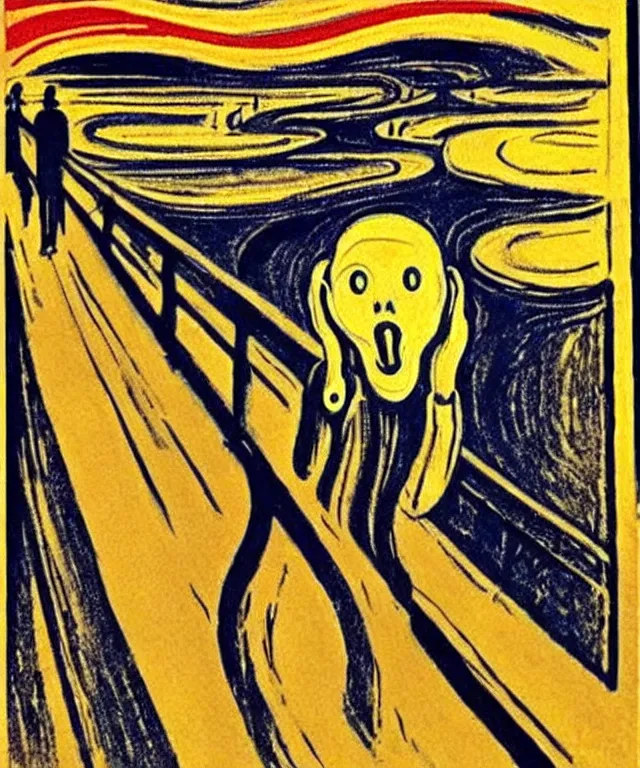 Image similar to artistic impression the scream