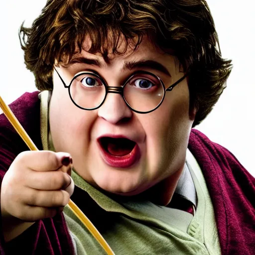 Image similar to obese harry potter, 4 k