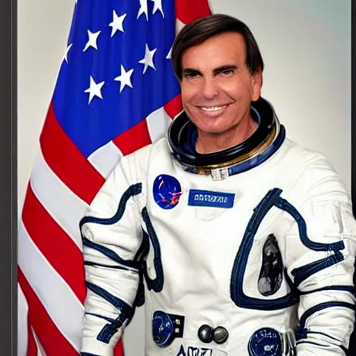 Image similar to photo of Jair Bolsonaro astronaut