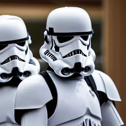 Image similar to storm troopers at starbucks, 8k