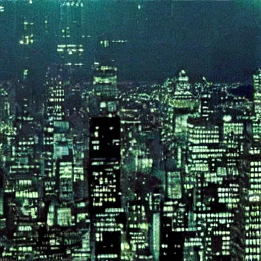 Prompt: jungle forest on the top of the empire state building, in american psycho ( 1 9 9 9 )