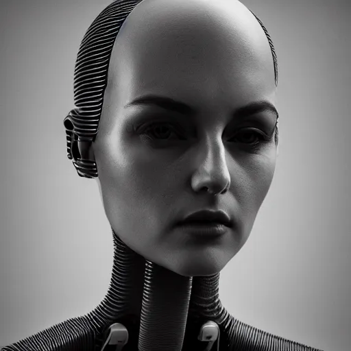 Prompt: closeup portrait of an absurdly beautiful, graceful, sophisticated, fashionable cyberpunk mechanoid gravure idol, an ultrafine hyperdetailed illustration by irakli nadar, matt wisniewski style, fashion photography, intricate linework, porcelain skin, unreal engine 5 highly rendered, global illumination, radiant light, detailed and intricate environment