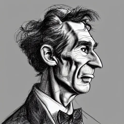 Image similar to a realistic yet scraggly portrait sketch of the side profile of a stern and sophisticated bill nye, trending on artstation, intricate details, in the style of frank auerbach, in the style of sergio aragones, in the style of martin ansin, in the style of david aja, in the style of mattias adolfsson