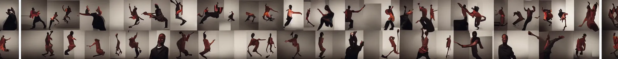 Prompt: 8 consistent frames from a video of a man dancing in a bedroom