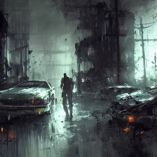 Prompt: the last of us zombie concept art by jeremy mann