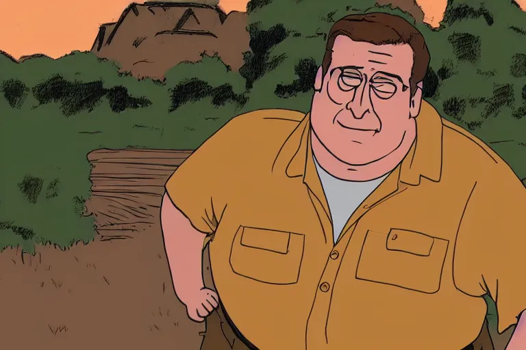 Prompt: john goodman in king of the hill