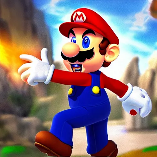 Image similar to mario as a priest, epic, flowing robes