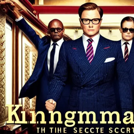 Prompt: kingsman the secret service agents