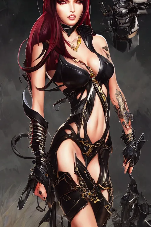 Image similar to Megan Fox in a blade and soul spinoff artbook rendered by the artist Taran Fiddler, Joe Madureira, Nadezhda Tikhomirova, Jiyun Chae, Lê Long, trending on Artstation by Hyung Tae Kim, artbook, Stanley Artgerm Lau, WLOP, Rossdraws , James Gurney