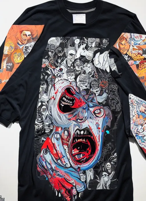 Image similar to zombie full body hiphop streetwear drip, tristan eaton, victo ngai, artgerm, rhads, ross draws