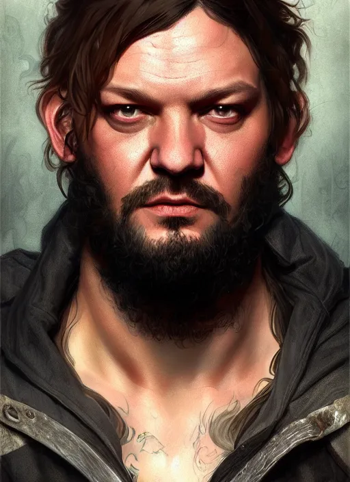 Prompt: bam margera, male, jackass, portrait, intricate, highly detailed, digital painting, artstation, concept art, wallpaper, smooth, sharp focus, illustration, art by artgerm and greg rutkowski and alphonse mucha