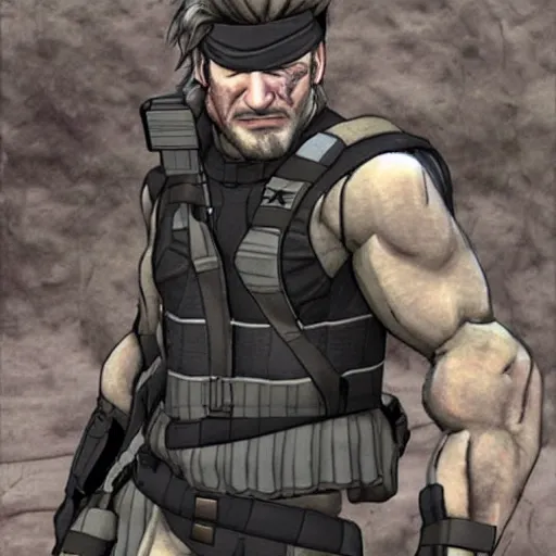 Image similar to Solid snake as a real snake