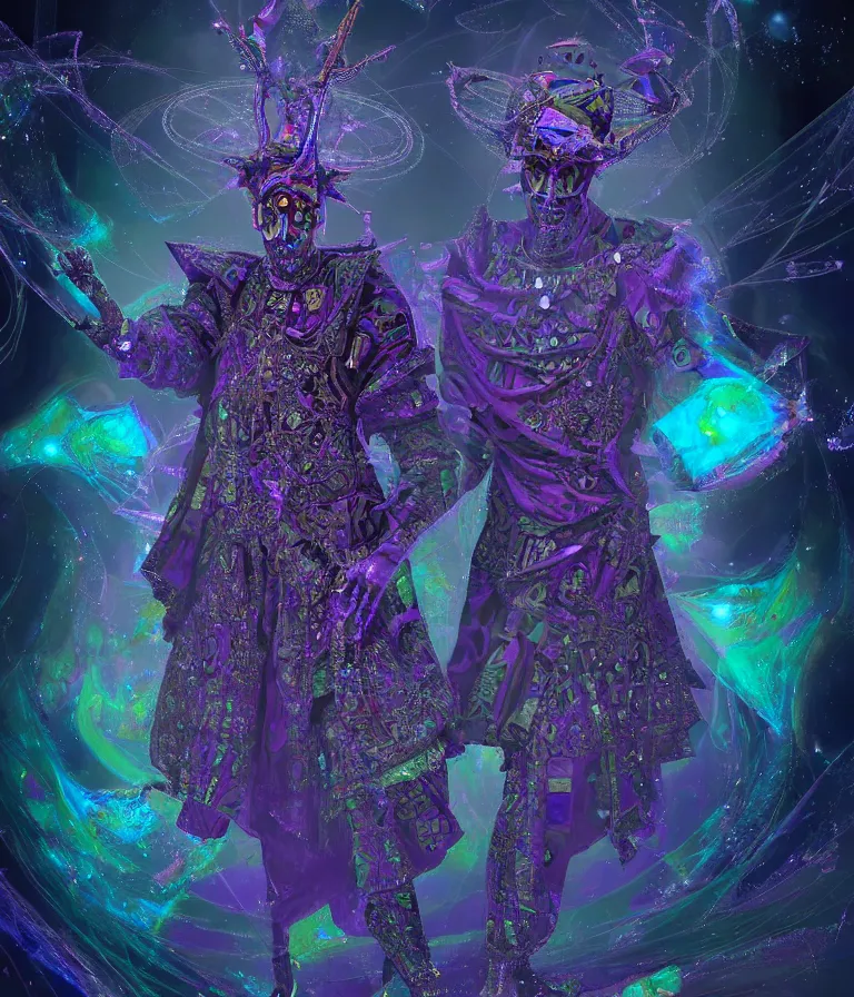 Prompt: front!!! shot of a court jester!!! character, mesmerizing fractal hypercubes, dark holography!!!, future, oil slick nebula, crystalline edges, (((intricate))), elegant, highly detailed, centered, (((artstation, concept art, jagged, sharp focus, artgerm, Tomasz Alen Kopera, Peter Mohrbacher, donato giancola, Joseph Christian Leyendecker, WLOP, Boris Vallejo))), ((raytracing)), mugshot!!!!!, ugly!!!!!!, octane render, nvidia raytracing demo, octane render, nvidia raytracing demo, octane render, nvidia raytracing demo, 8K