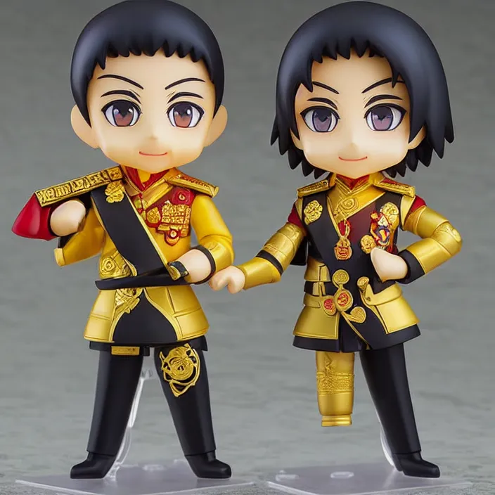 Image similar to Min Aung Hlaing from Myanmar, An anime Nendoroid of dictator Min Aung Hlaing from Myanmar , figurine, detailed product photo