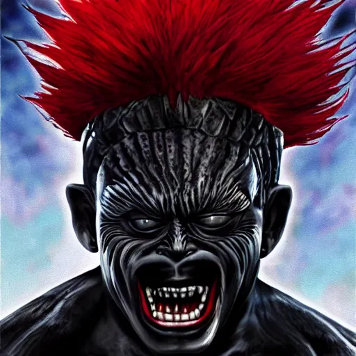 highly detailed surreal vfx portrait of ryuk from