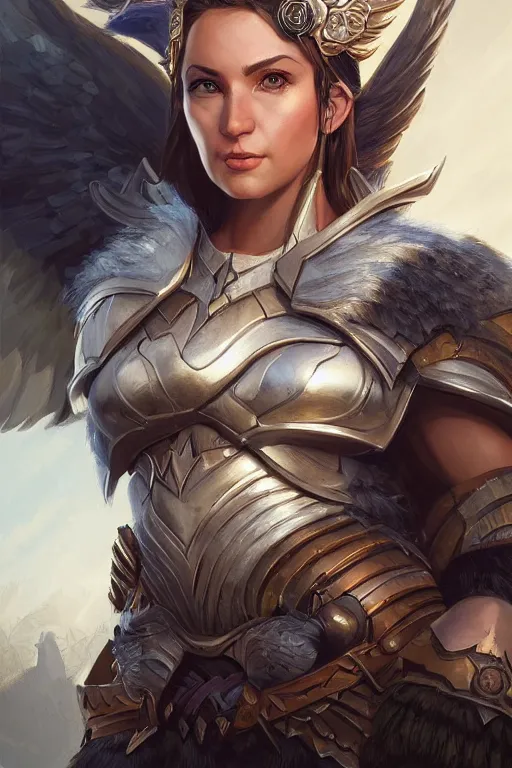 Image similar to amazon valkyrie athena, d & d, fantasy, portrait, highly detailed, headshot, digital painting, trending on artstation, concept art, sharp focus, illustration, art by artgerm and greg rutkowski and magali villeneuve