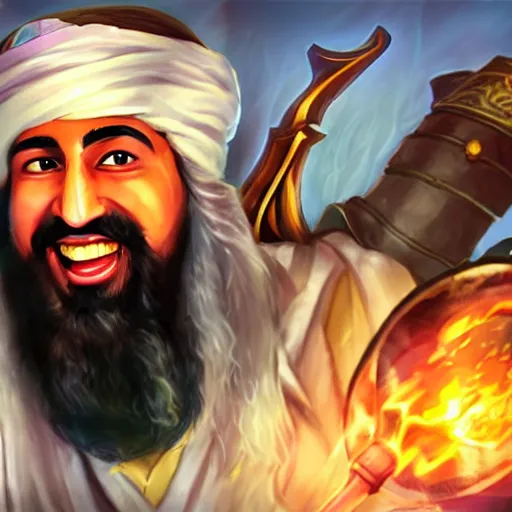 Image similar to osama bin laden on summoner's rift