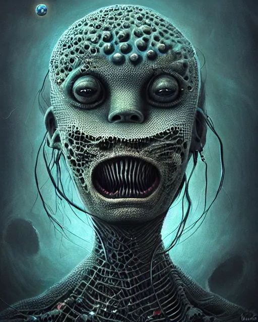 Prompt: sailormoon grotesque, trypophobia, ultra detailed, ultra realistic, adventure time, studio lighting, by beksinski, alejandro jodorowsky, giger, greg rutkowski, carne griffith trending on artstation, deviantart, photorealism