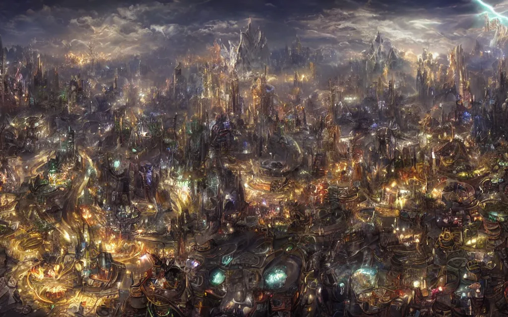 Image similar to fantastical silver city of angels, heavenly fantasy city, artstation celestial radiance