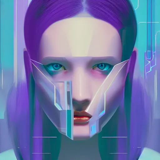 Image similar to portrait beautiful sci - fi girl, blade runner 2 0 4 9, futuristic metropolis, digital art, pop art by hsiao - ron cheng