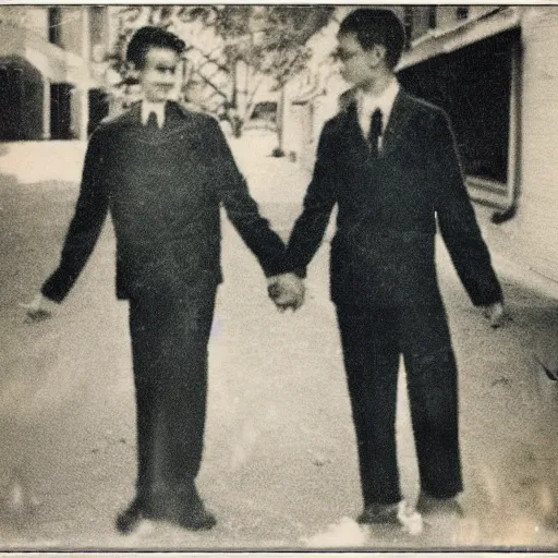 Image similar to vintage gay couple on high school