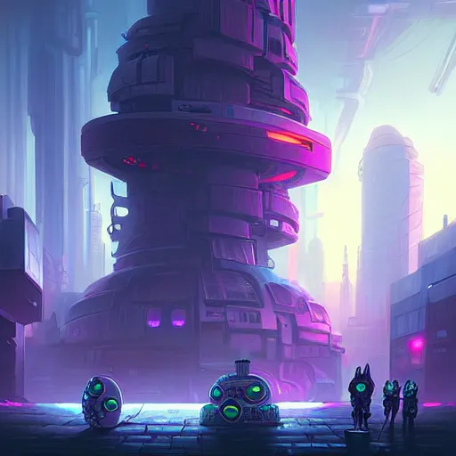 Prompt: cyberpunk donut, by andreas rocha