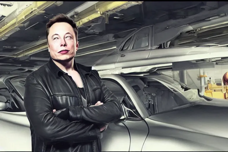 Prompt: elon musk in a gta v loading screen