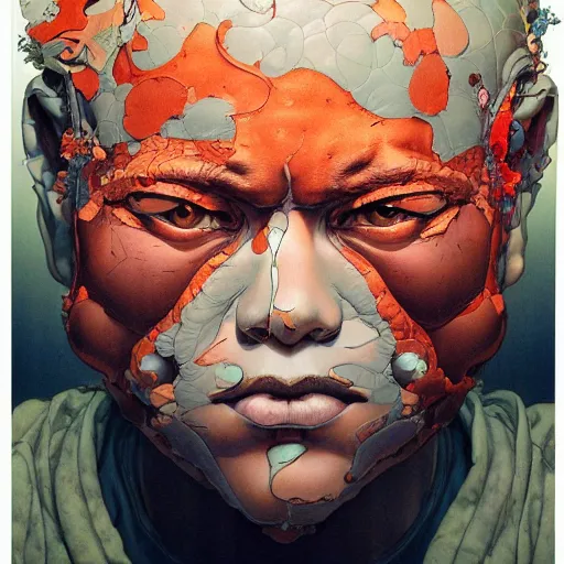 Image similar to citizen portrait soft light painted by james jean and katsuhiro otomo and erik jones, inspired by zimbabwean akira anime, smooth face feature, intricate oil painting, high detail illustration, sharp high detail, manga and anime 1 9 9 9