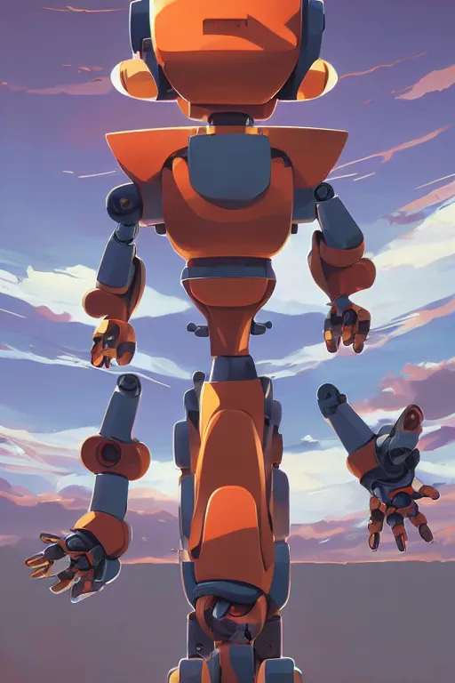 Image similar to metabots medabots medarotto medarot robot minimalist comics, behance hd by jesper ejsing, by rhads, makoto shinkai and lois van baarle, ilya kuvshinov, rossdraws global illumination ray tracing hdr radiating a glowing aura