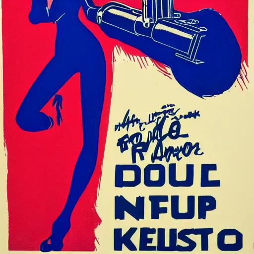 Image similar to noir femme fatale with a gun, rudolph belarski, robert mcginnis, german expressionism, blue red highlighter risograph, 8 k highly detailed